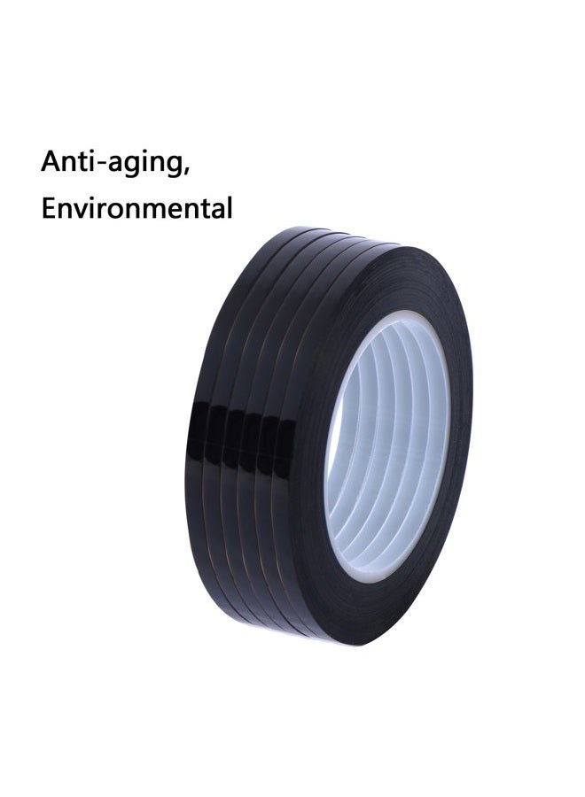 Outus 6 Pack 3 mm Width Graphic Chart Tape Art Tape Grid Marking Tapes Whiteboard Gridding Tape Self-Adhesive Artist Tape, Black - Image 4